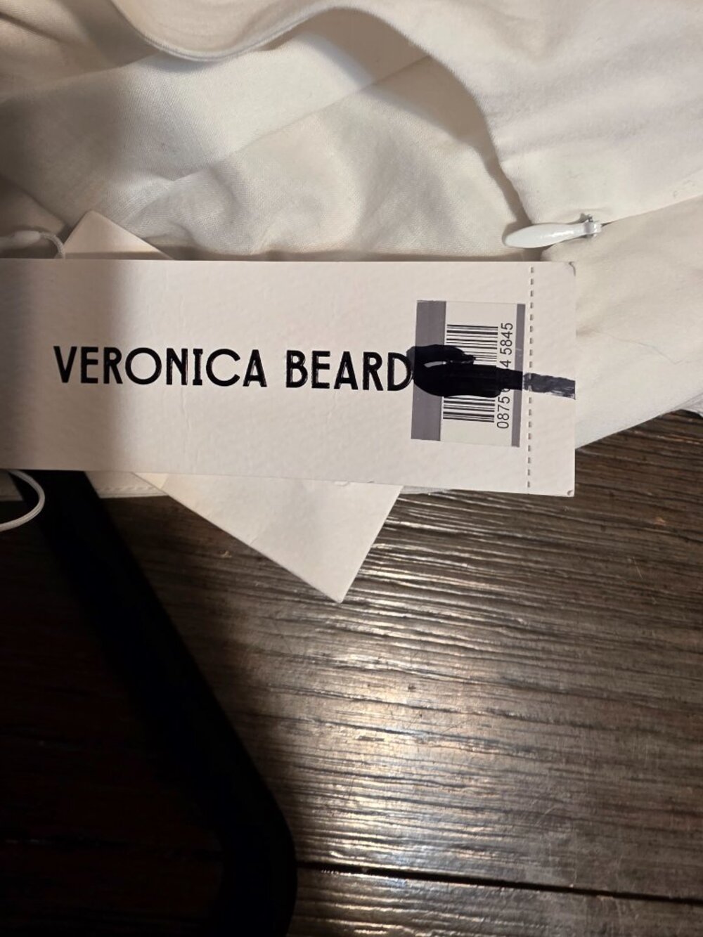 Veronica Beard Kinny Smocked Cotton Blend Midi Dress NWT White Size 6 - Picture 11 of 14